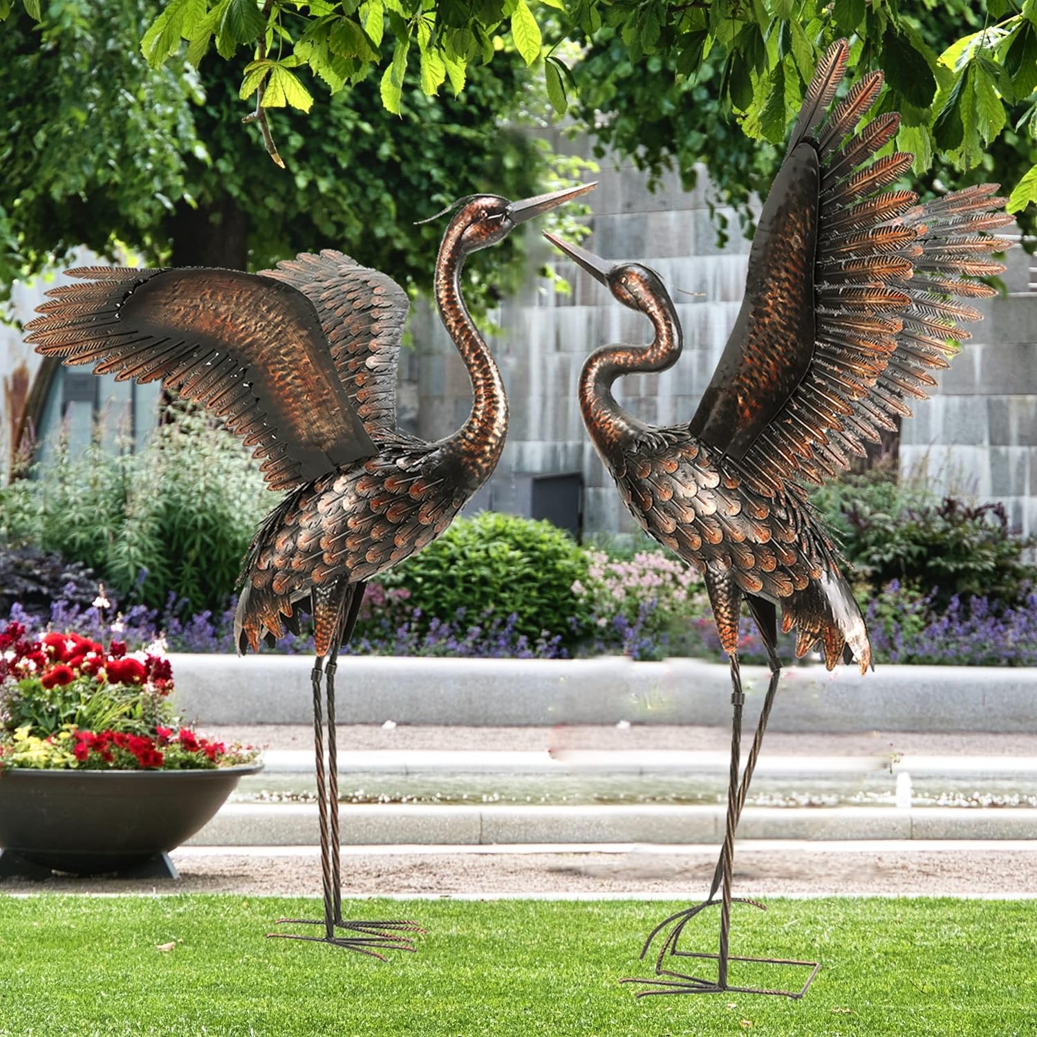 Chisheen Bird Garden Statues