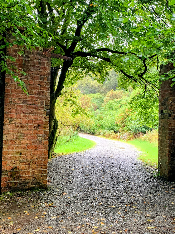 Walled gardens at Kylemore Abbey Ireland