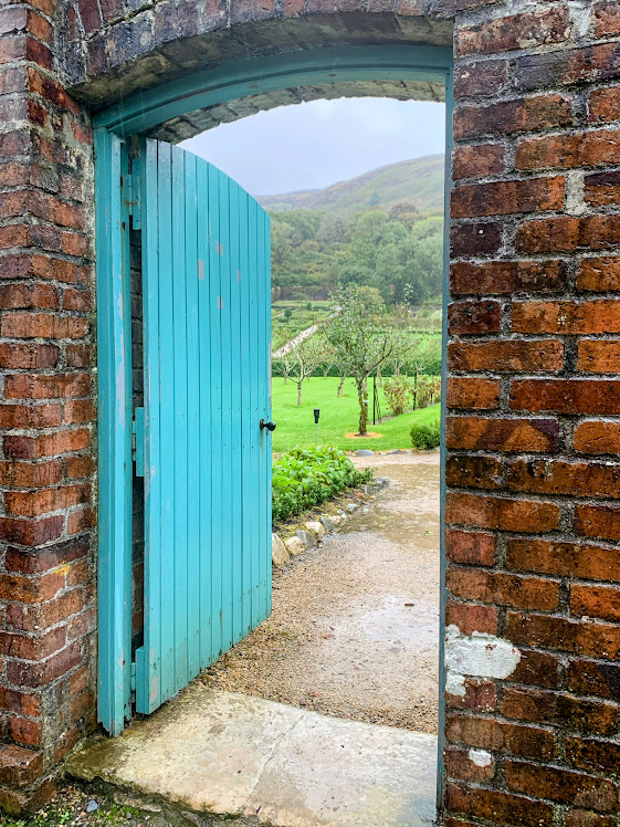 Walled gardens at Kylemore Castle Ireland